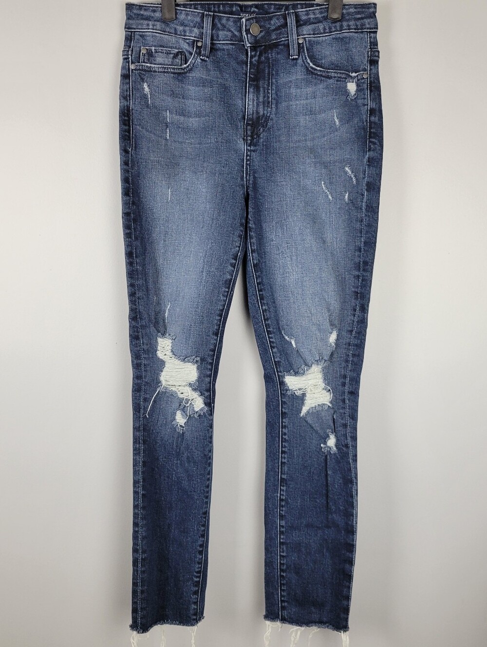 Fidelity Size 28 Distressed High Rise Skinny Jeans